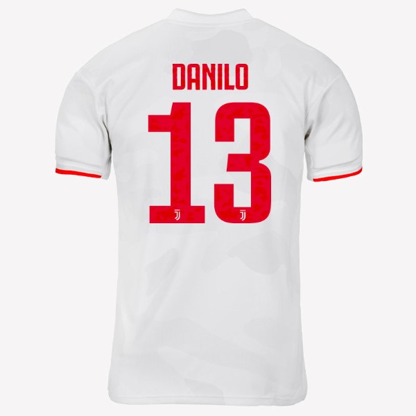 Camiseta Juventus NO.13 Danilo 2ª Kit 2019 2020 Gris Blanco